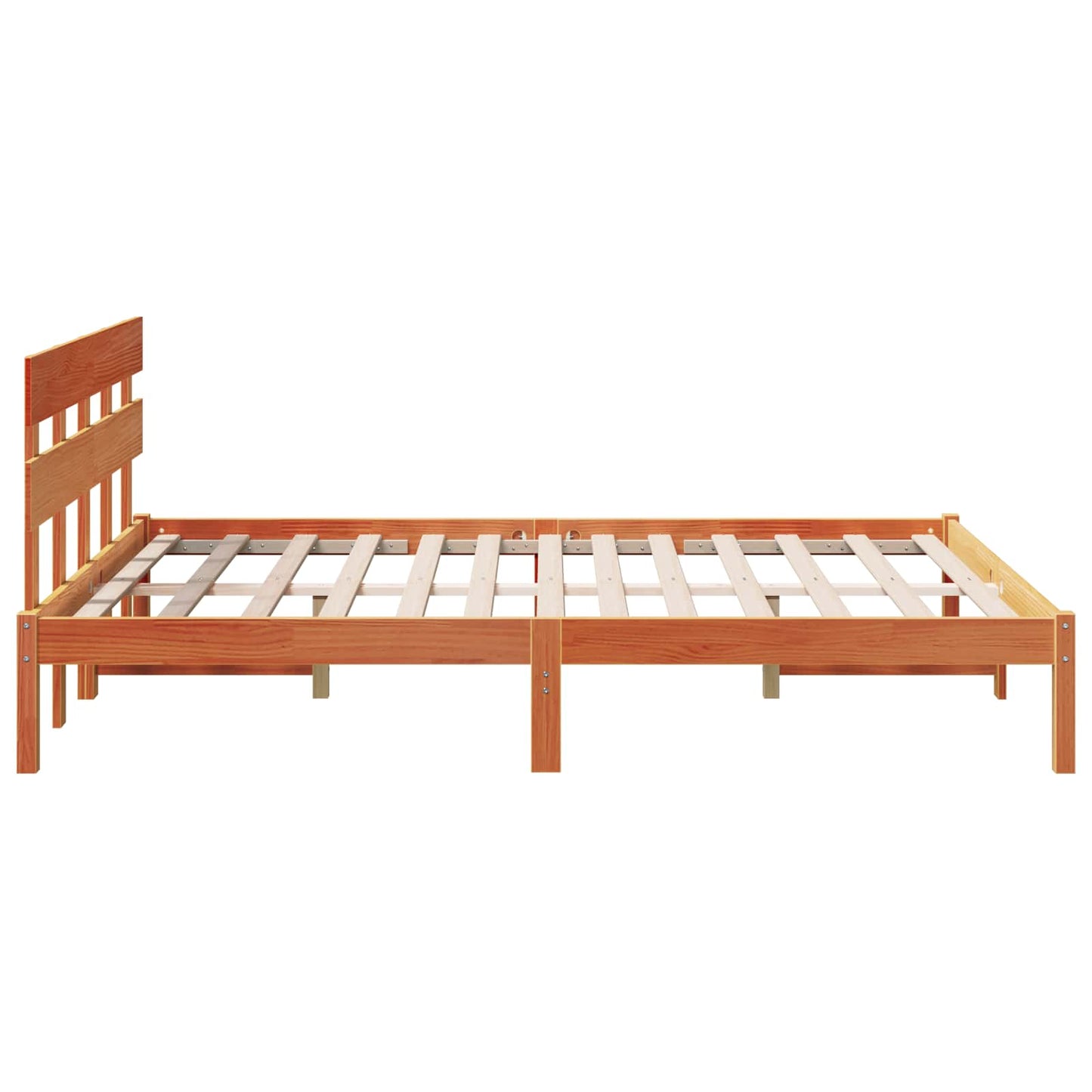 Struttura del letto Marrone 150 x 200 cm Legno massello di pino | homemem39