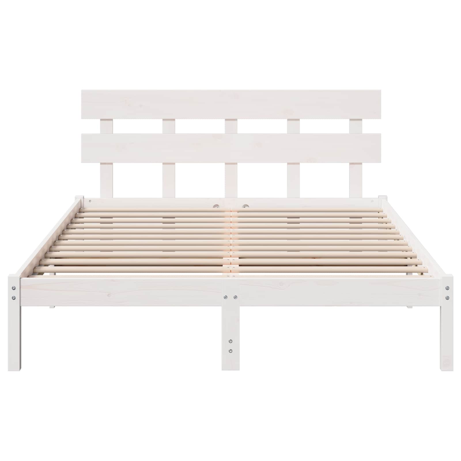 Struttura del letto Marrone 140 x 200 cm Legno massello di pino | homemem39