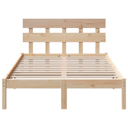 Struttura del letto Marrone 120 x 200 cm Legno massello di pino | homemem39