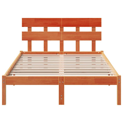 Struttura del letto Marrone 120 x 190 cm Legno massello di pino | homemem39