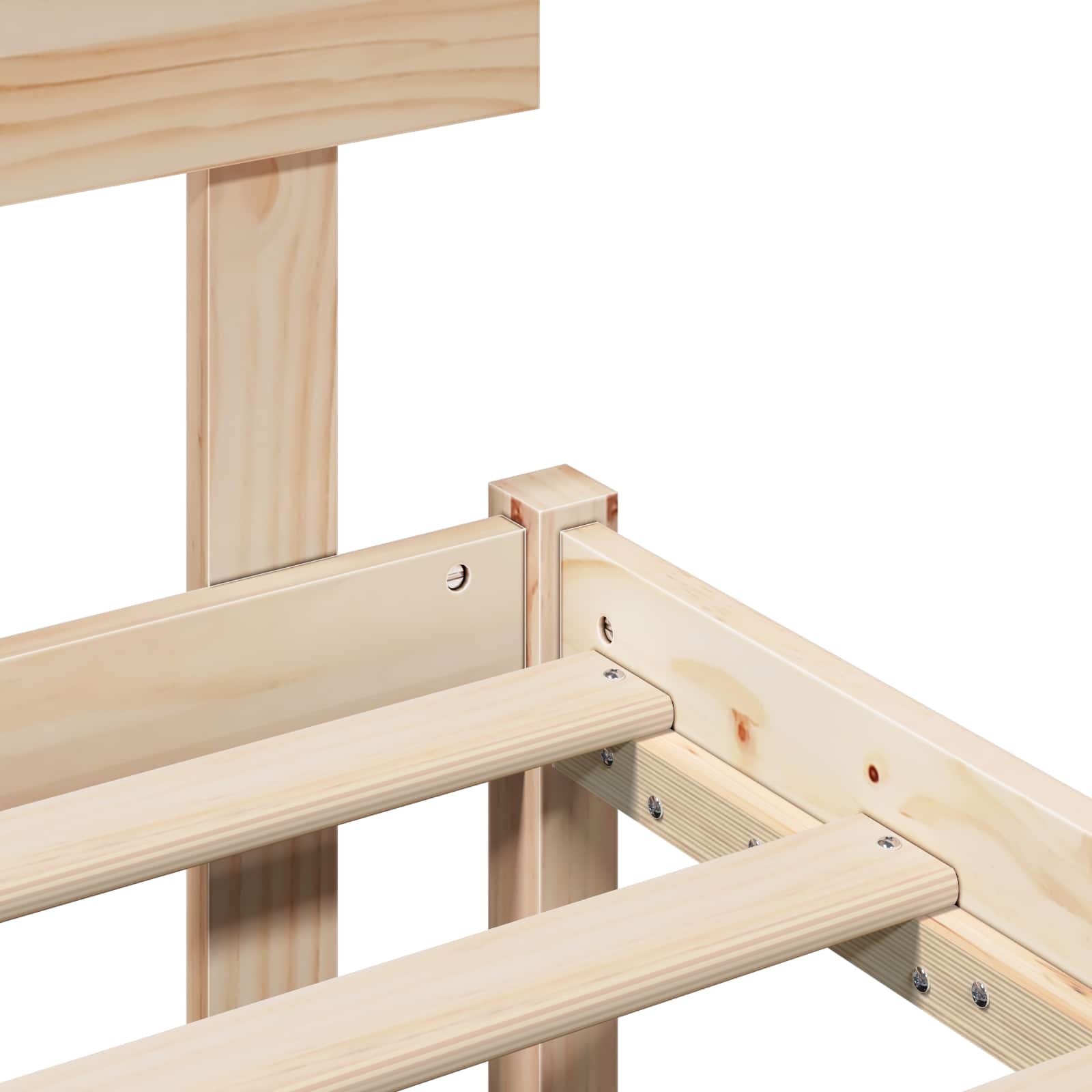 Struttura del letto Marrone 135 x 190 cm Legno massello di pino | homemem39