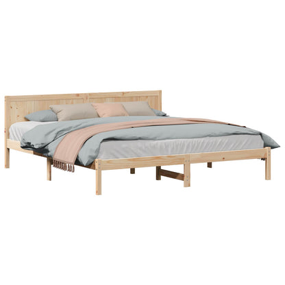 Struttura del letto Marrone 180 x 200 cm Legno massello di pino | homemem39