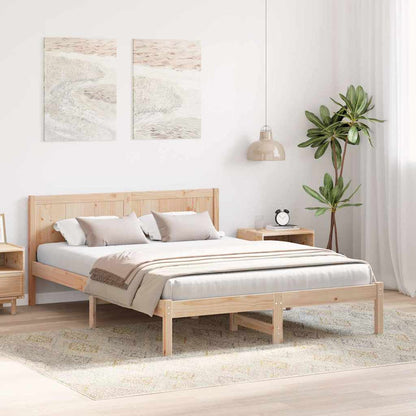 Struttura del letto Marrone 160 x 200 cm Legno massello di pino | homemem39