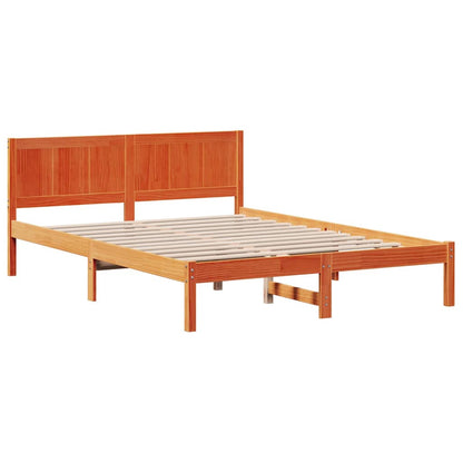 Struttura del letto Marrone 160 x 200 cm Legno massello di pino | homemem39