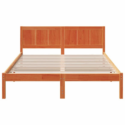 Struttura del letto Marrone 150 x 200 cm Legno massello di pino | homemem39