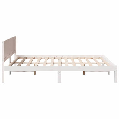 Struttura del letto Bianco 140 x 200 cm Legno massello di pino | homemem39