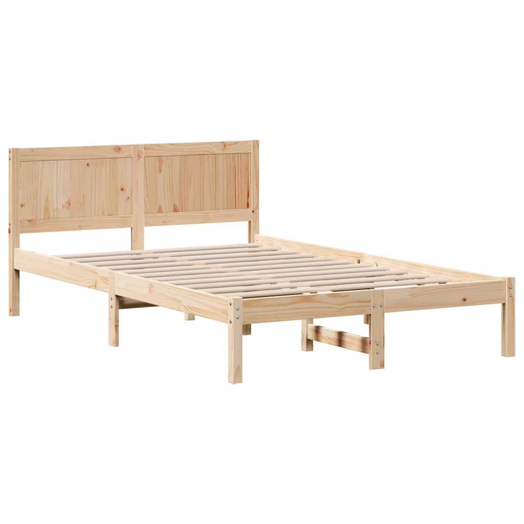Struttura del letto Marrone 120 x 200 cm Legno massello di pino | homemem39