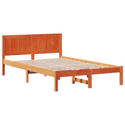 Struttura del letto Marrone 140 x 190 cm Legno massello di pino | homemem39