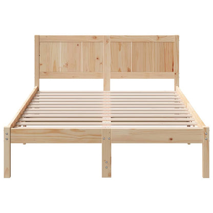 Struttura del letto Marrone 120 x 190 cm Legno massello di pino | homemem39