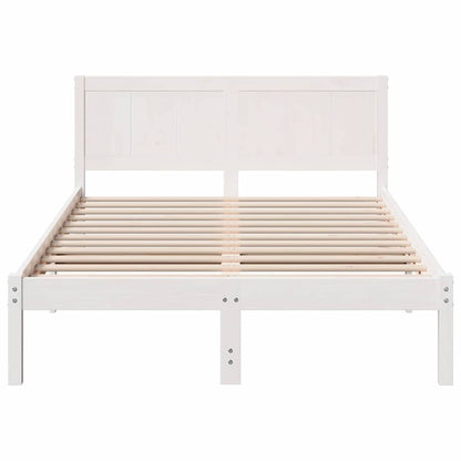 Struttura del letto Bianco 120 x 190 cm Legno massello di pino | homemem39