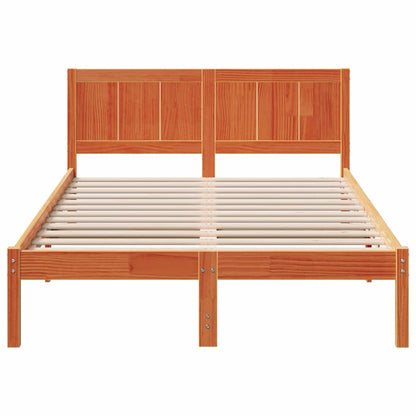 Struttura del letto Marrone 120 x 190 cm Legno massello di pino | homemem39