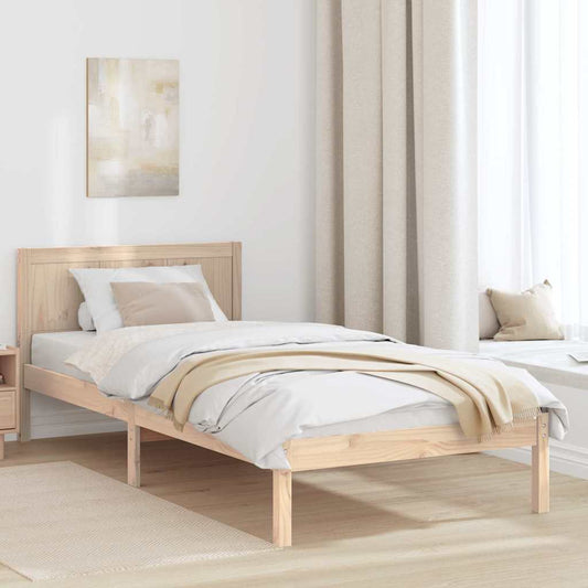 Struttura del letto Marrone 80 x 200 cm Legno massello di pino | homemem39