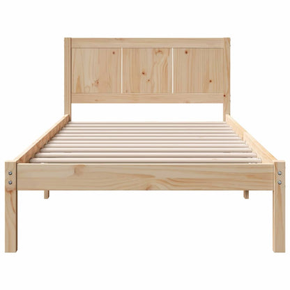 Struttura del letto Marrone 80 x 200 cm Legno massello di pino | homemem39