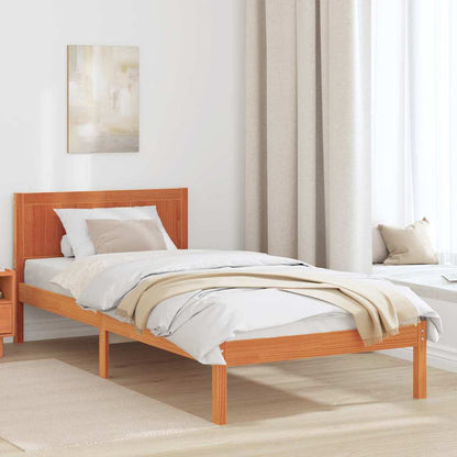 Struttura del letto Marrone 80 x 200 cm Legno massello di pino | homemem39