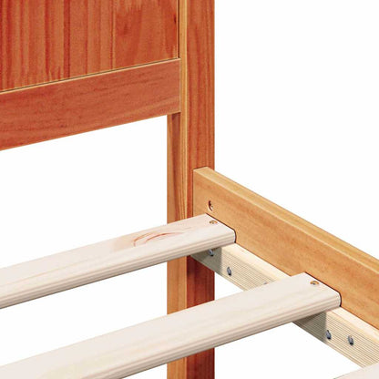 Struttura del letto Marrone 90 x 200 cm Legno massello di pino