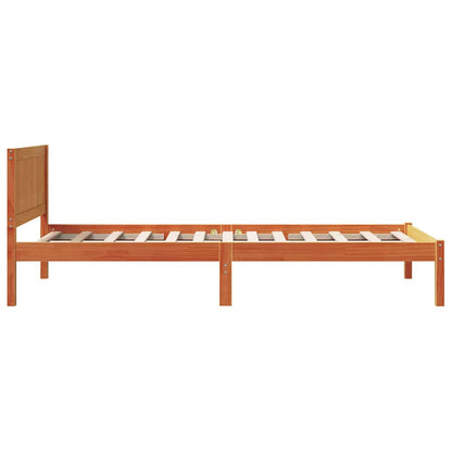 Struttura del letto Marrone 75 x 190 cm Legno massello di pino | homemem39