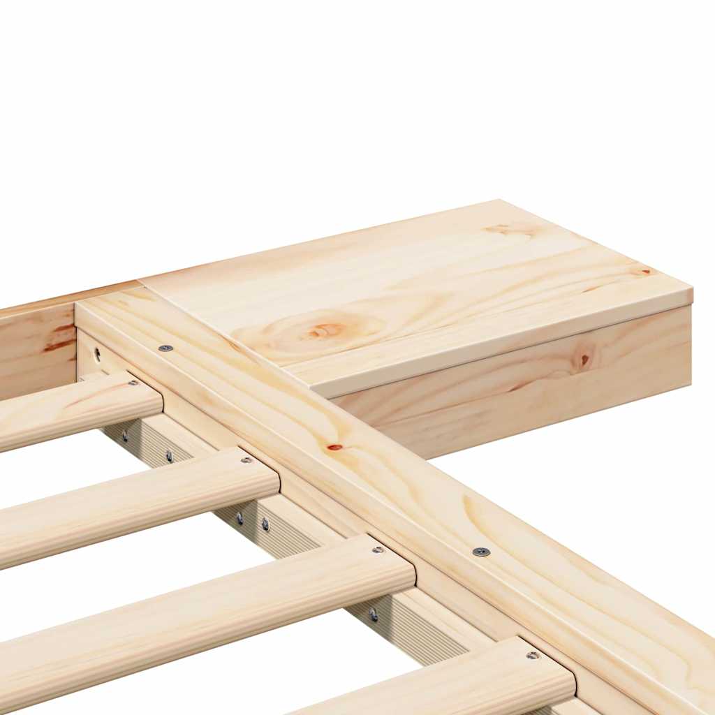 Struttura del letto Marrone 200 x 200 cm legno | homemem39