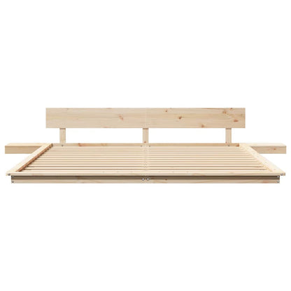 Struttura del letto Marrone 200 x 200 cm legno | homemem39