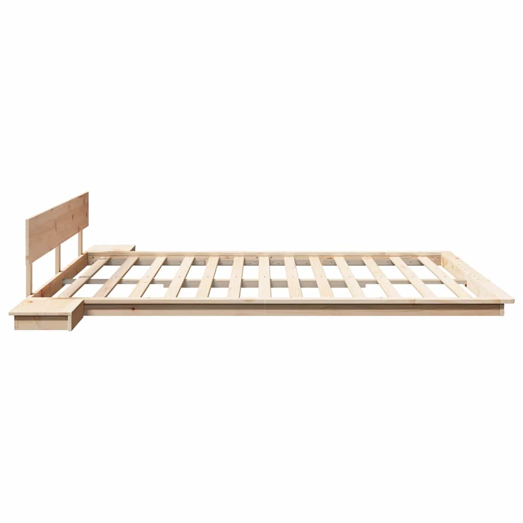 Struttura del letto Marrone 200 x 200 cm legno | homemem39