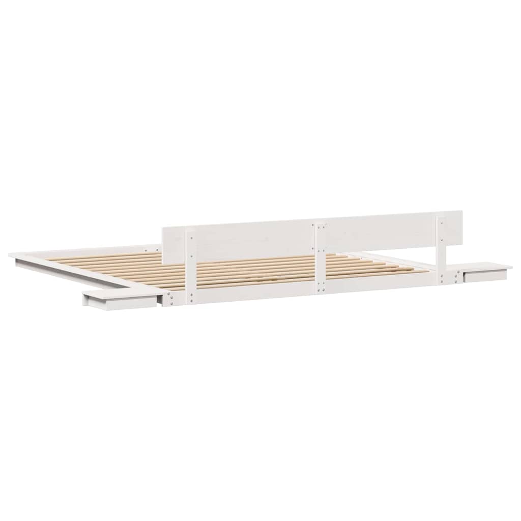 Struttura del letto Bianco 200 x 200 cm legno | homemem39