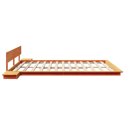 Struttura del letto Marrone 200 x 200 cm legno | homemem39