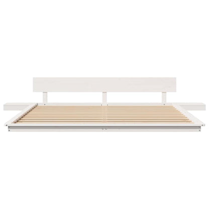 Struttura del letto Bianco 180 x 200 cm legno | homemem39