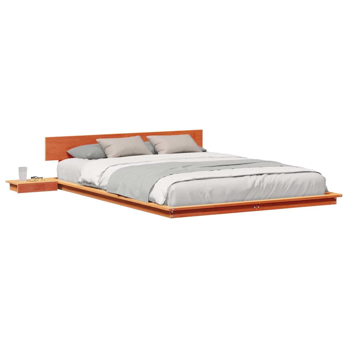 Struttura del letto Marrone 160 x 200 cm legno | homemem39