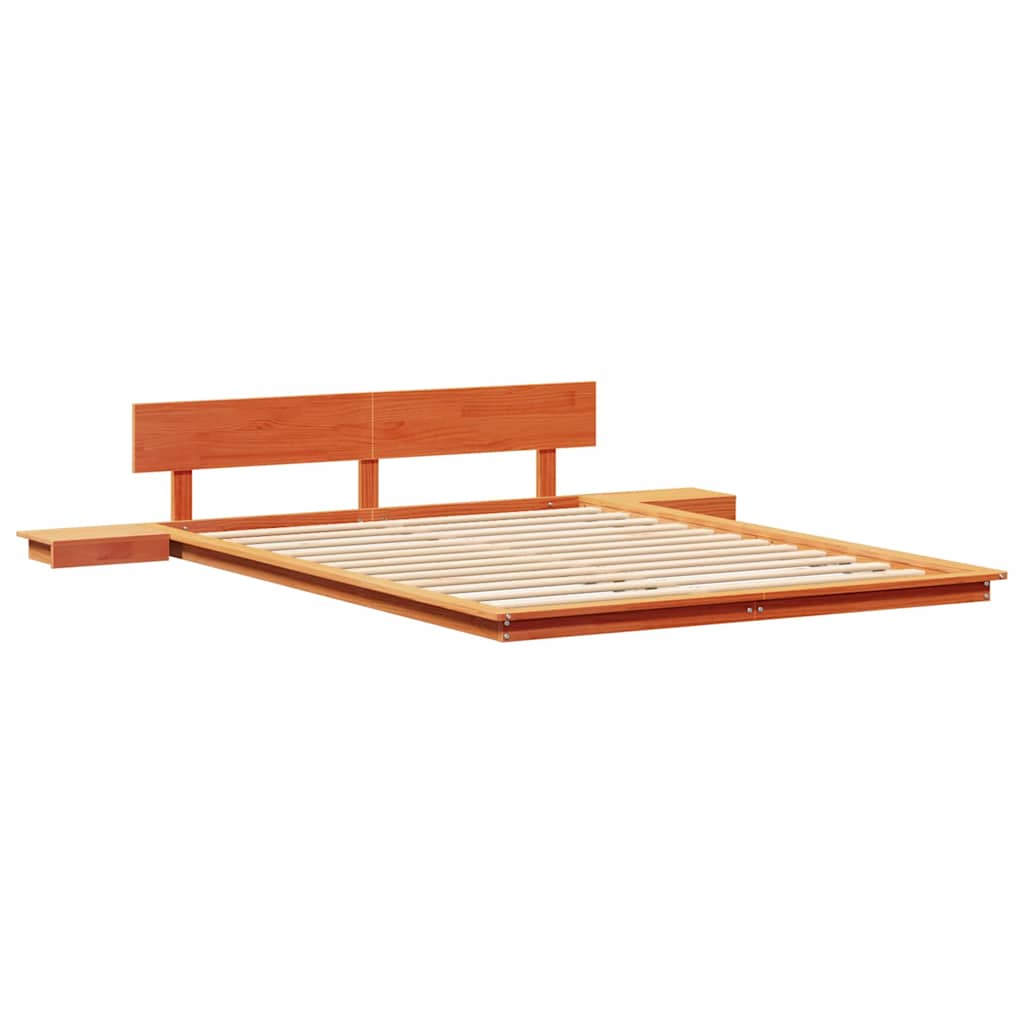 Struttura del letto Marrone 160 x 200 cm legno | homemem39