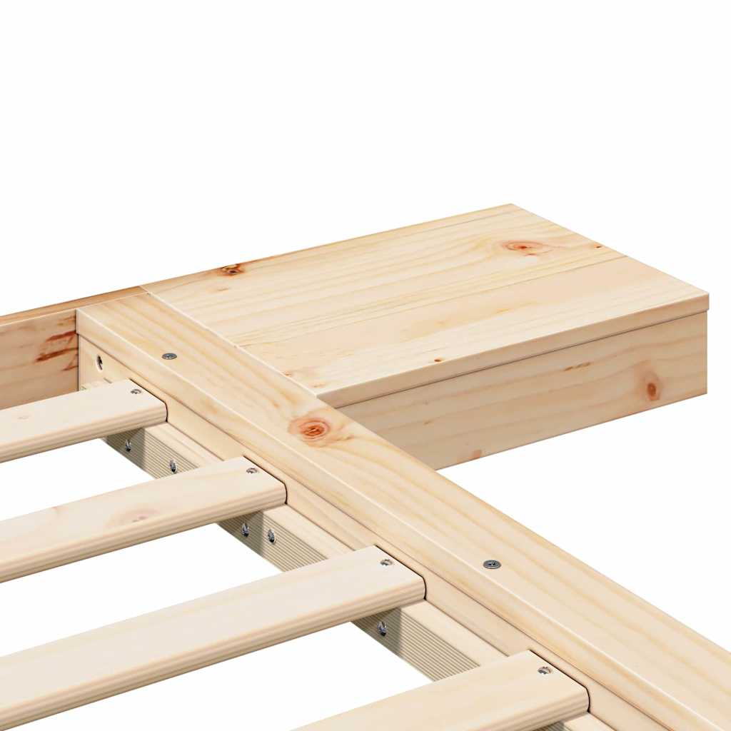 Struttura del letto Marrone 150 x 200 cm legno | homemem39