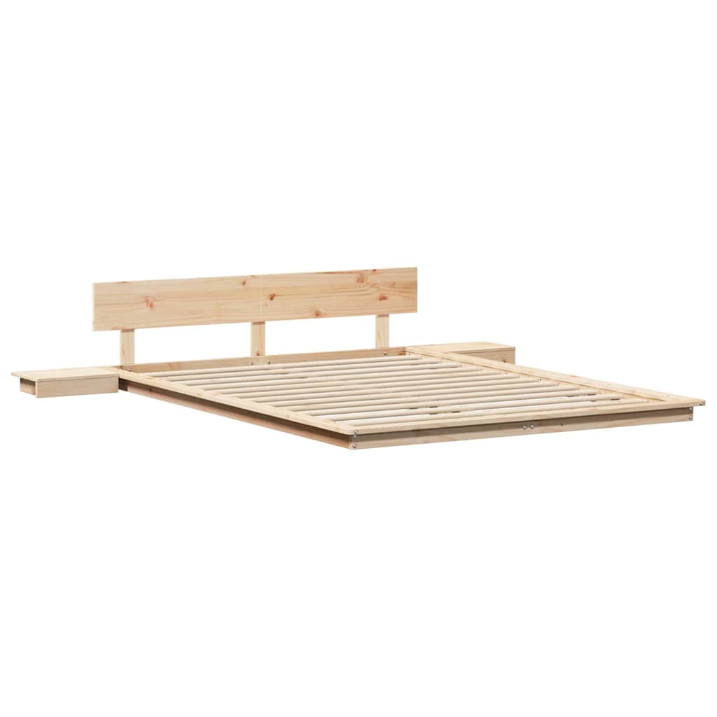 Struttura del letto Marrone 150 x 200 cm legno | homemem39