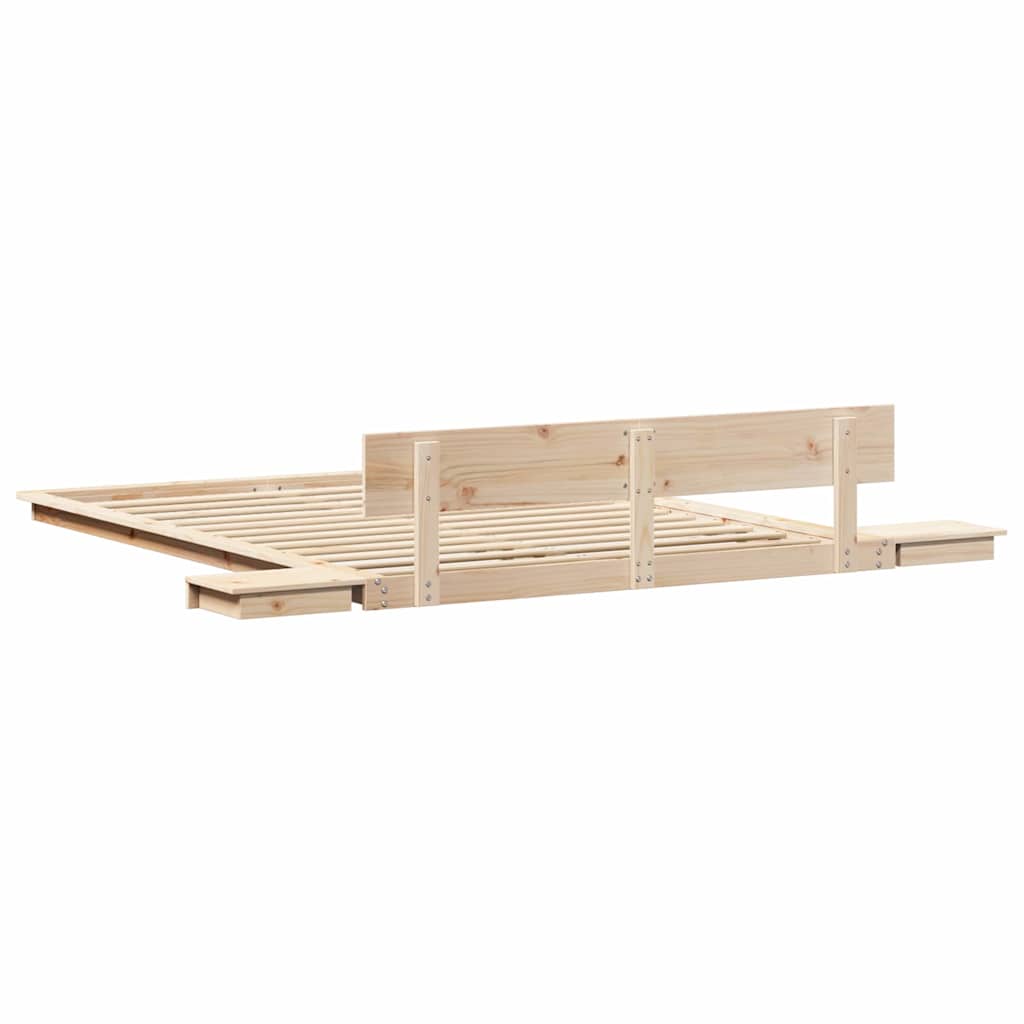 Struttura del letto Marrone 150 x 200 cm legno | homemem39
