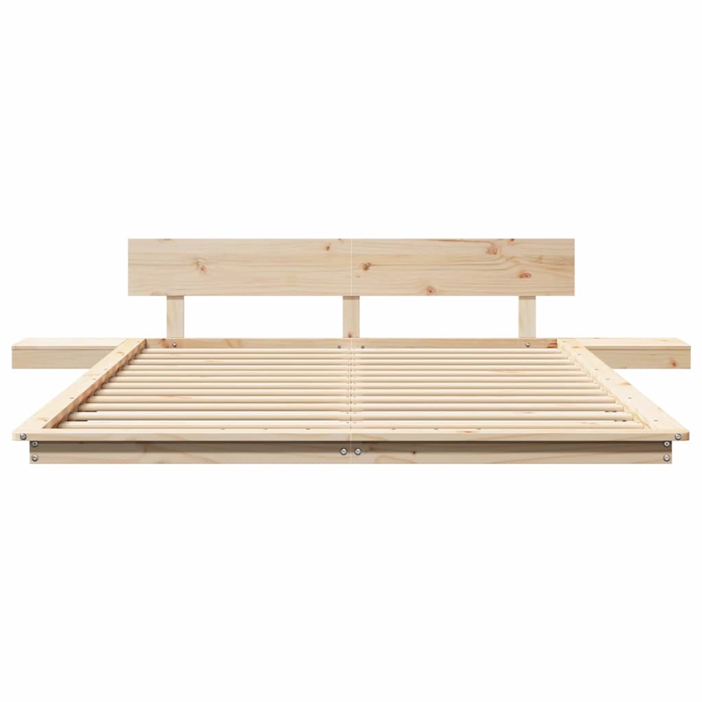 Struttura del letto Marrone 150 x 200 cm legno | homemem39