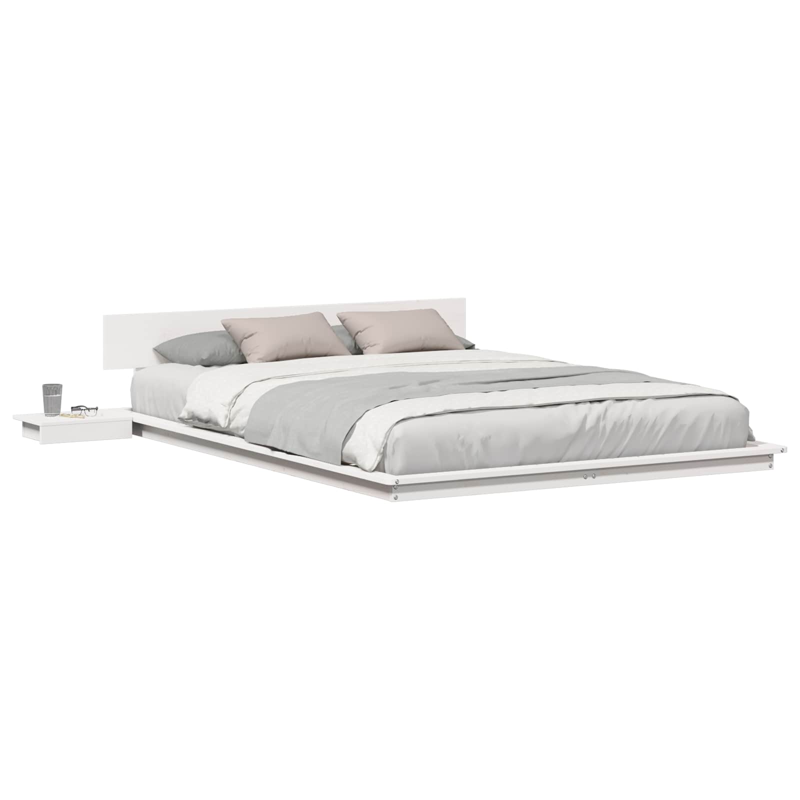 Struttura del letto Bianco 150 x 200 cm legno | homemem39
