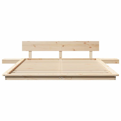 Struttura del letto Marrone 140 x 200 cm legno | homemem39