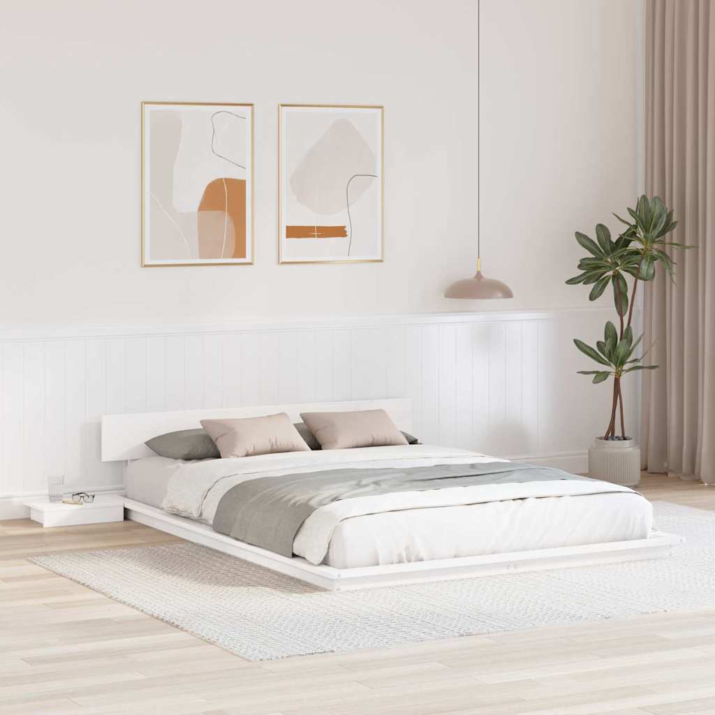 Struttura del letto Bianco 140 x 200 cm legno | homemem39