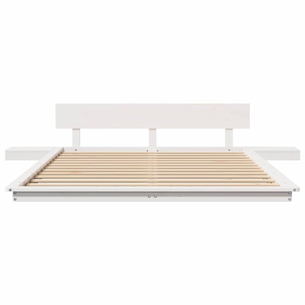 Struttura del letto Bianco 140 x 200 cm legno | homemem39