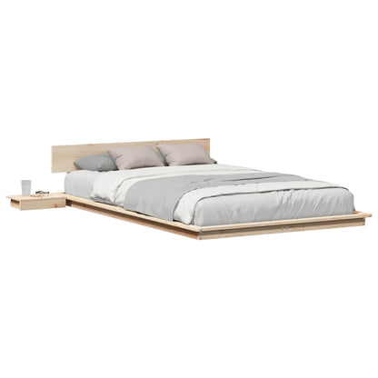 Struttura del letto Marrone 140 x 190 cm legno | homemem39