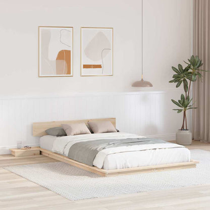 Struttura del letto Marrone 120 x 190 cm legno | homemem39