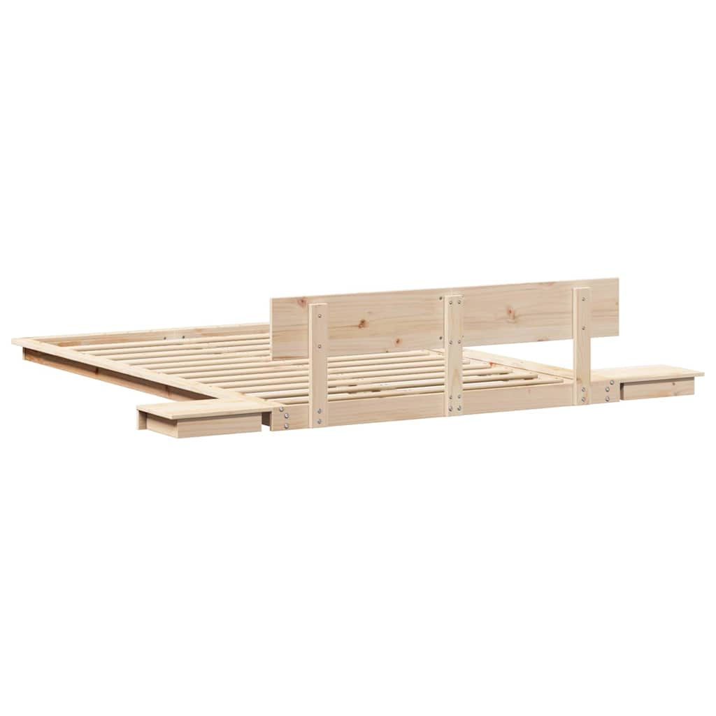 Struttura del letto Marrone 120 x 190 cm legno | homemem39
