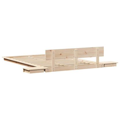 Struttura del letto Marrone 120 x 190 cm legno | homemem39