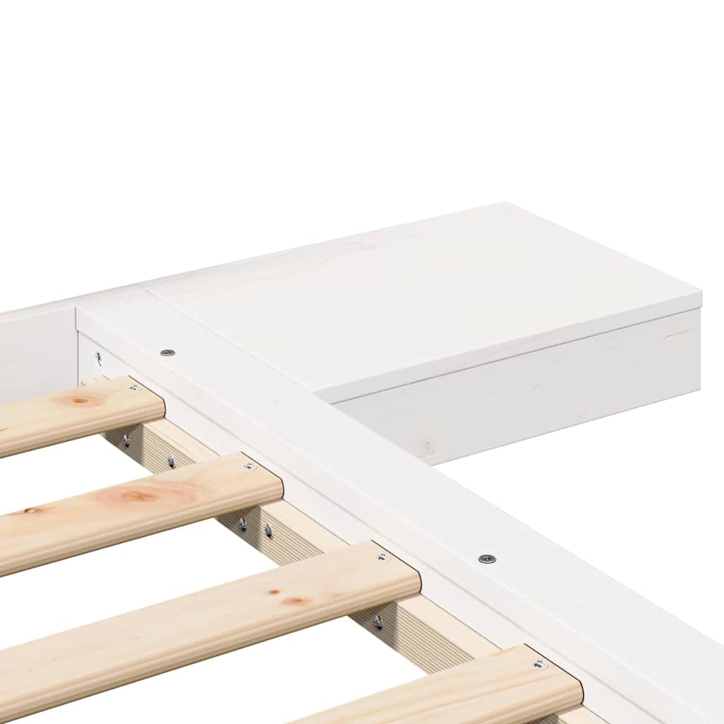 Struttura del letto Bianco 120 x 190 cm legno | homemem39