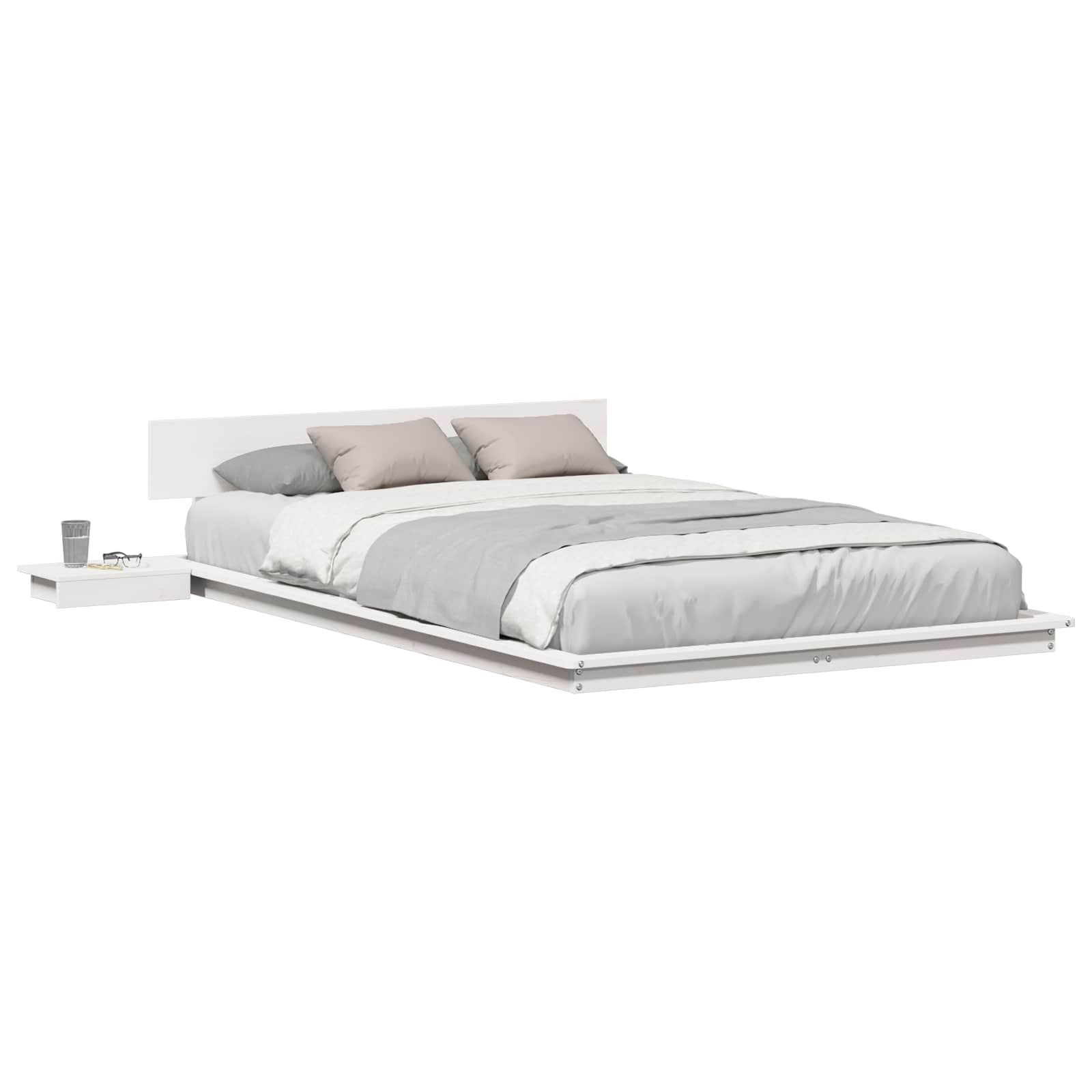 Struttura del letto Bianco 120 x 190 cm legno | homemem39