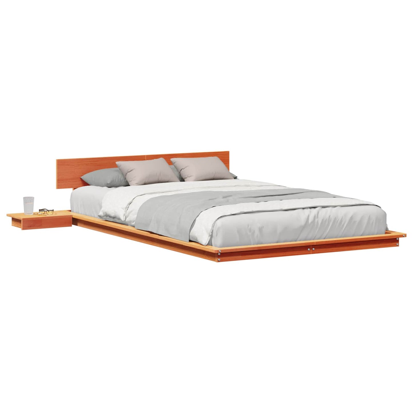 Struttura del letto Marrone 120 x 190 cm legno | homemem39