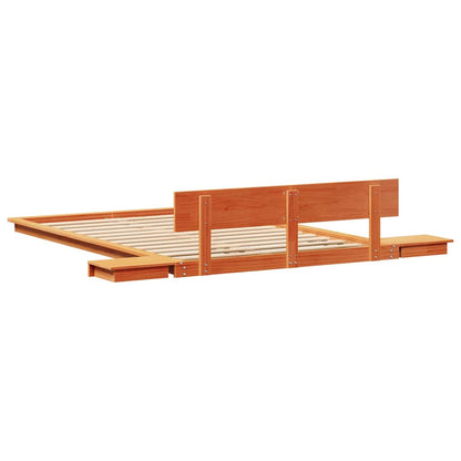 Struttura del letto Marrone 120 x 190 cm legno | homemem39