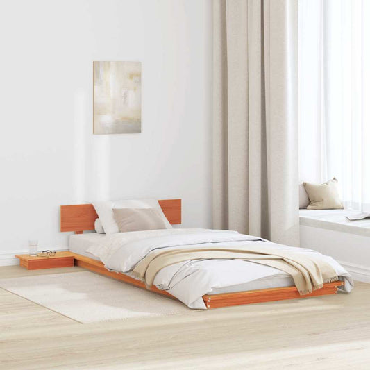 Struttura del letto Marrone 100 x 200 cm legno