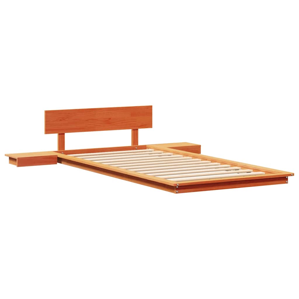 Struttura del letto Marrone 100 x 200 cm legno | homemem39