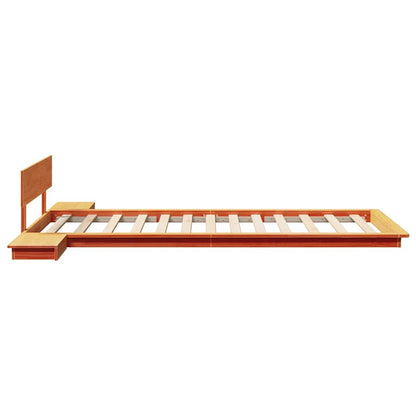Struttura del letto Marrone 100 x 200 cm legno | homemem39
