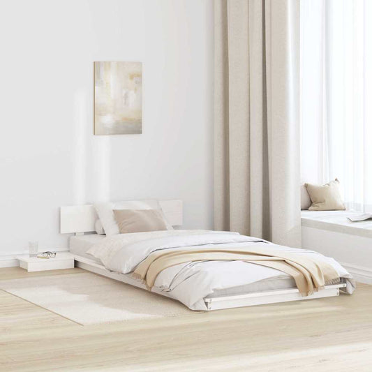 Struttura del letto Bianco 90 x 200 cm legno | homemem39