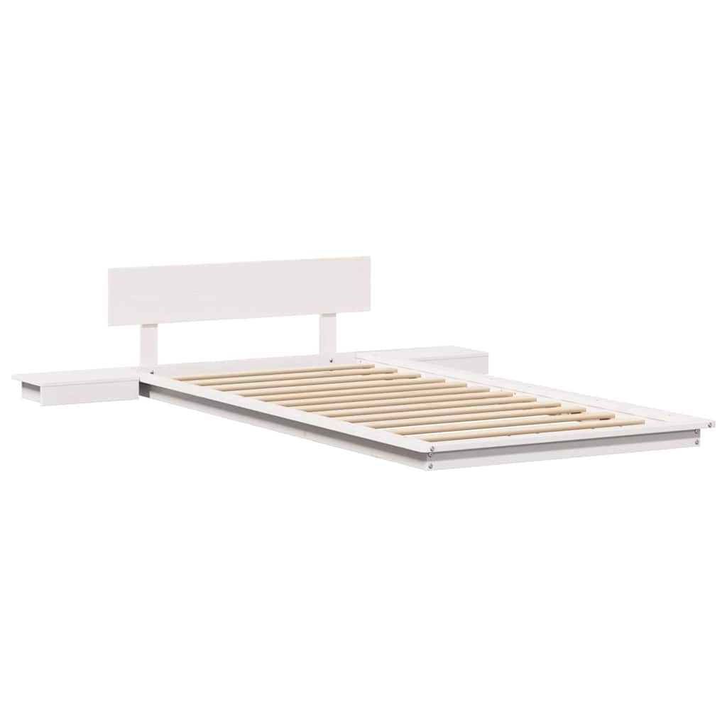 Struttura del letto Bianco 90 x 200 cm legno | homemem39