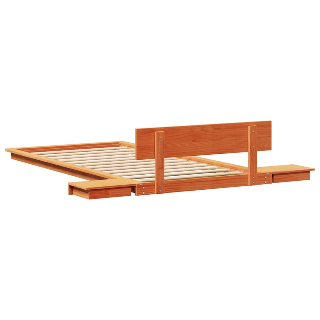 Struttura del letto Marrone 90 x 200 cm legno | homemem39